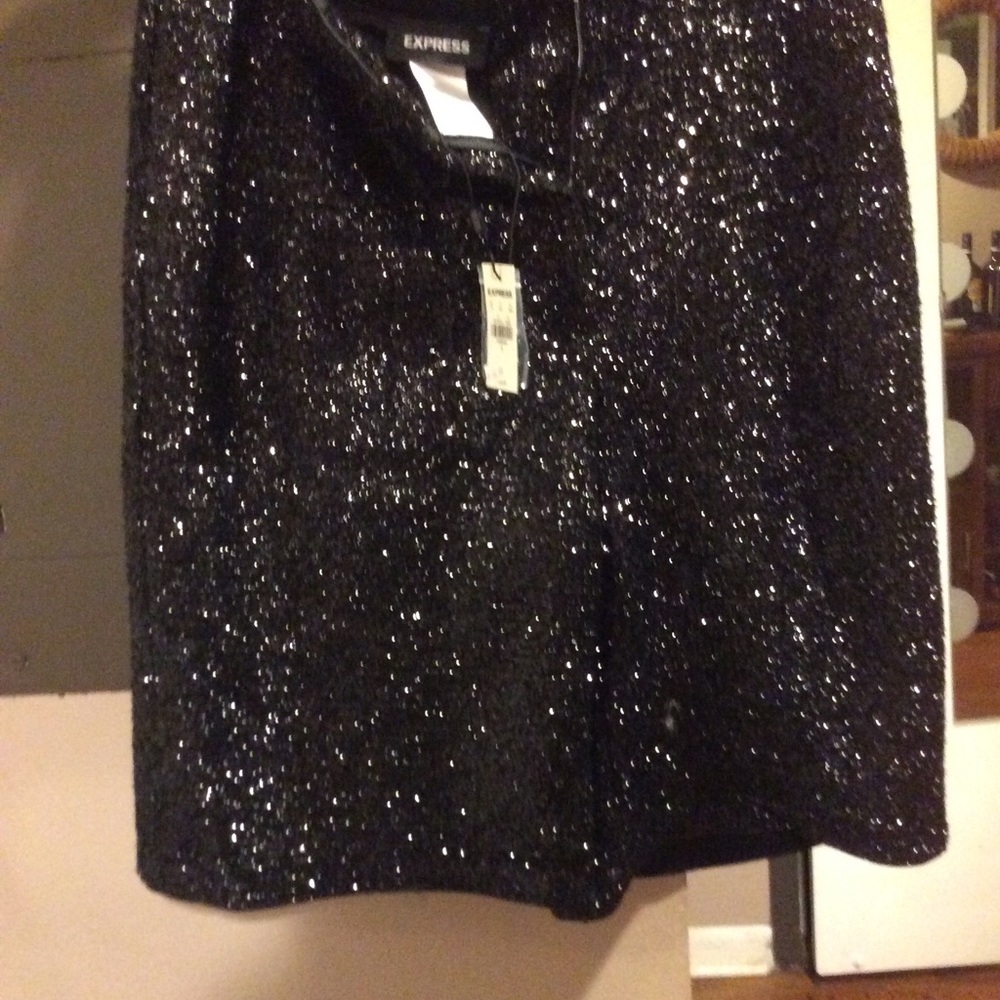 Sequin Bermuda shorts